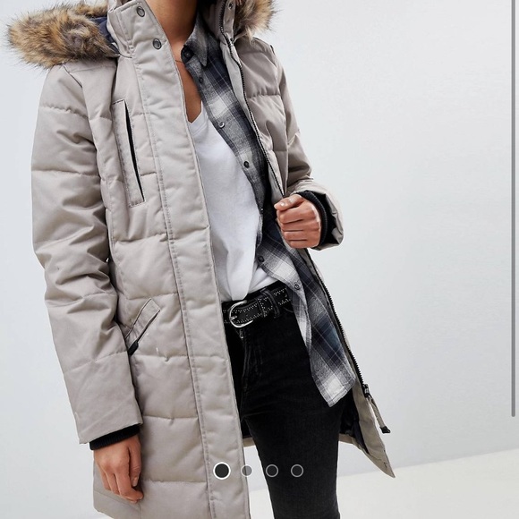 ASOS Jackets & Blazers - Asos Gray Vera Moda Padded Winter Coat